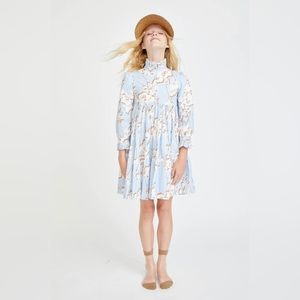 Porter Blue Porter Floral Ruffled Collar Dress Size 16 Girl’s $120